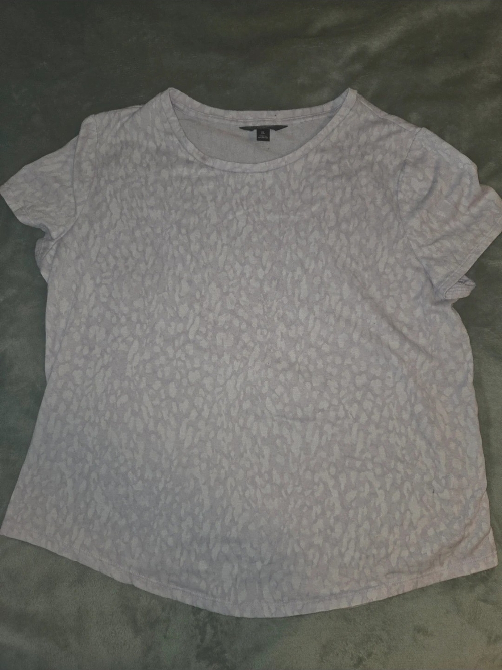 Simply Vera Vera Wang Light Lavender Textured Crewneck Tee